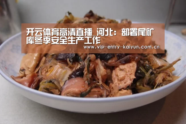 开云体育高清直播_河北:部署尾矿库冬季安全生产工作(图3) KAIYUN中国站